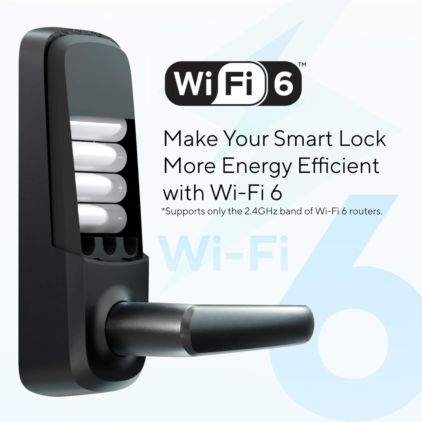 ULTRALOQ Latch 5 World's First Built-in WiFi Smart Lock with Fingerprint 5-in-1 Keyless Entry Door Lock