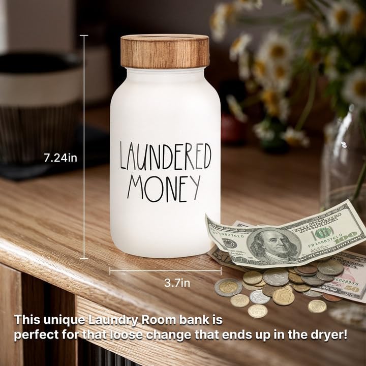 Funny Laundered Money Tip Jar Piggy Bank