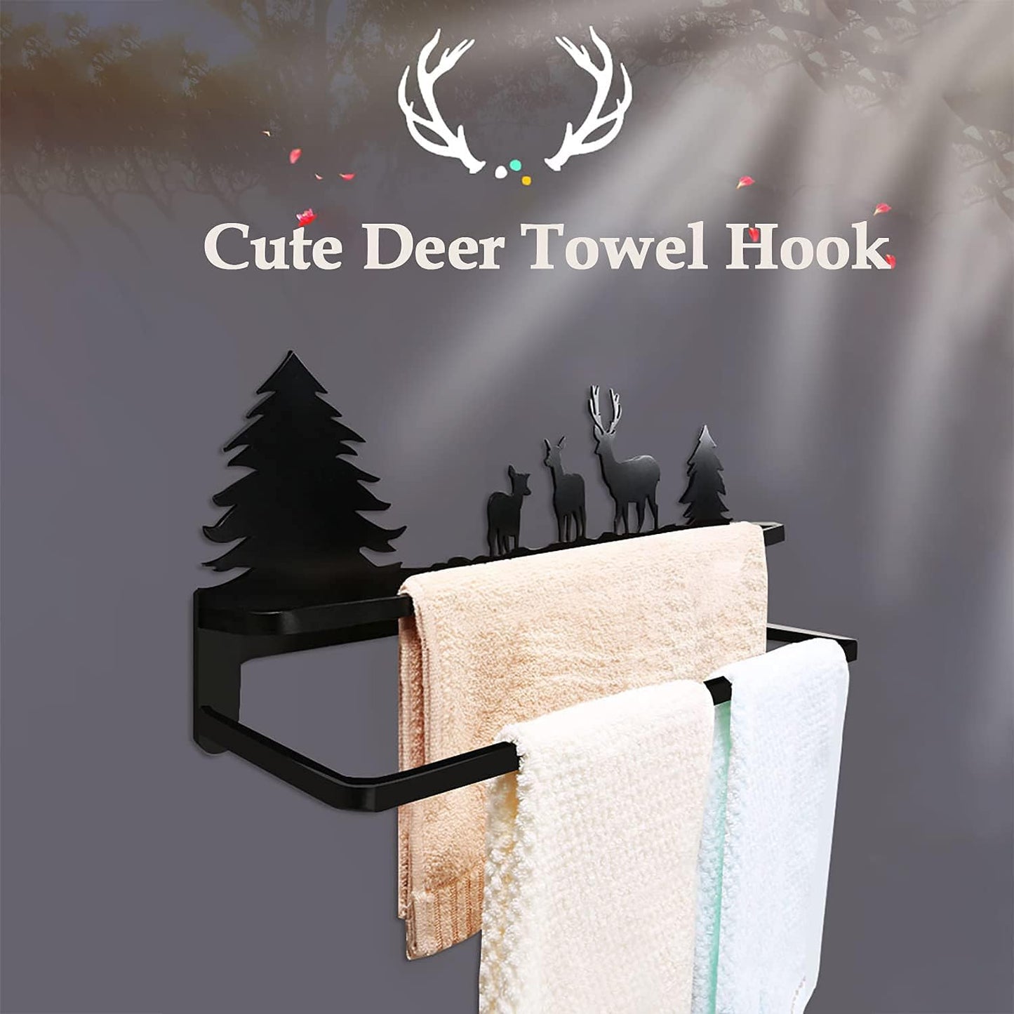 CuteHook Double Towel Bar