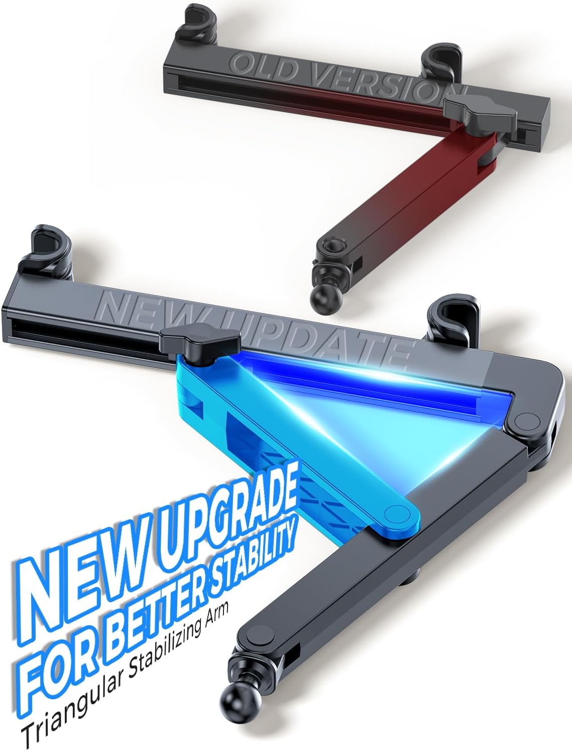Triangular Retractable Arm Headrest Tablet Holder