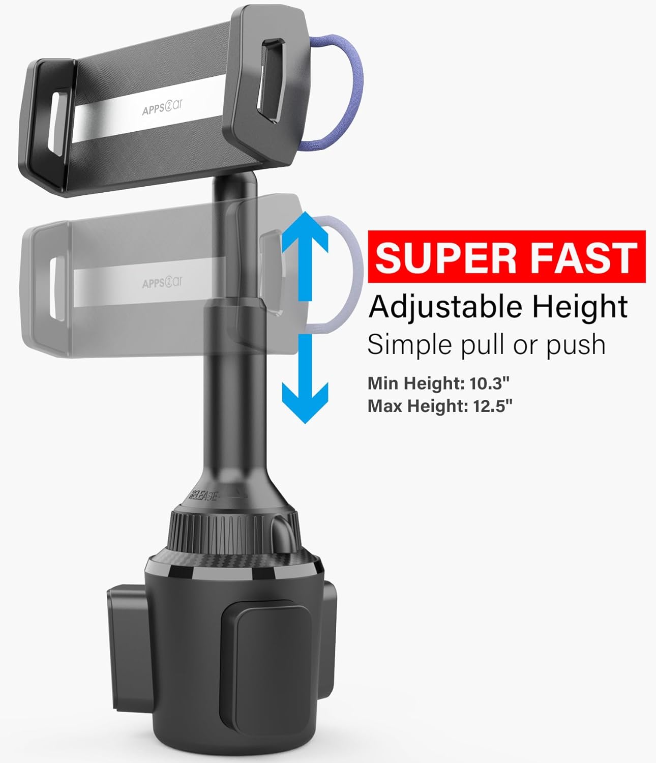 Solid Cup Holder Tablet Mount for Car
