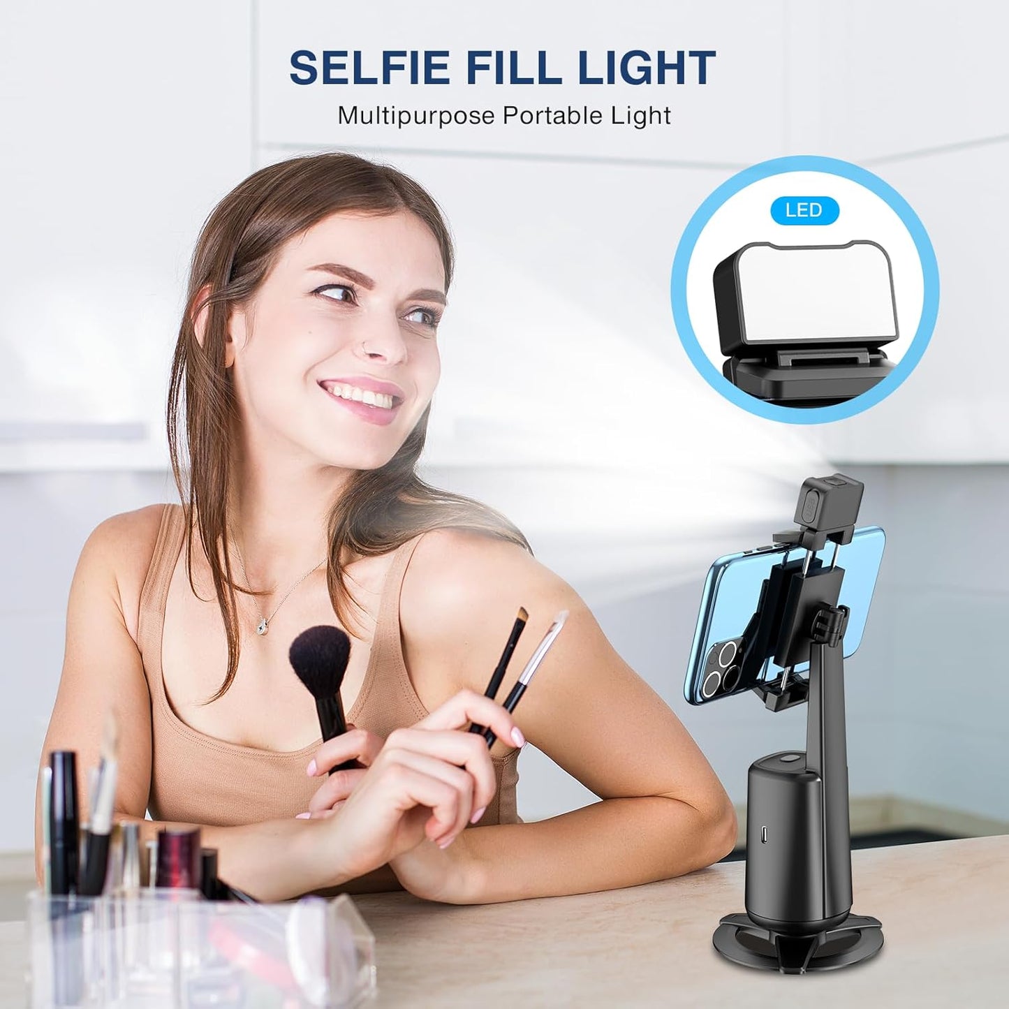 Auto Face Tracking Tripod 360° Rotating