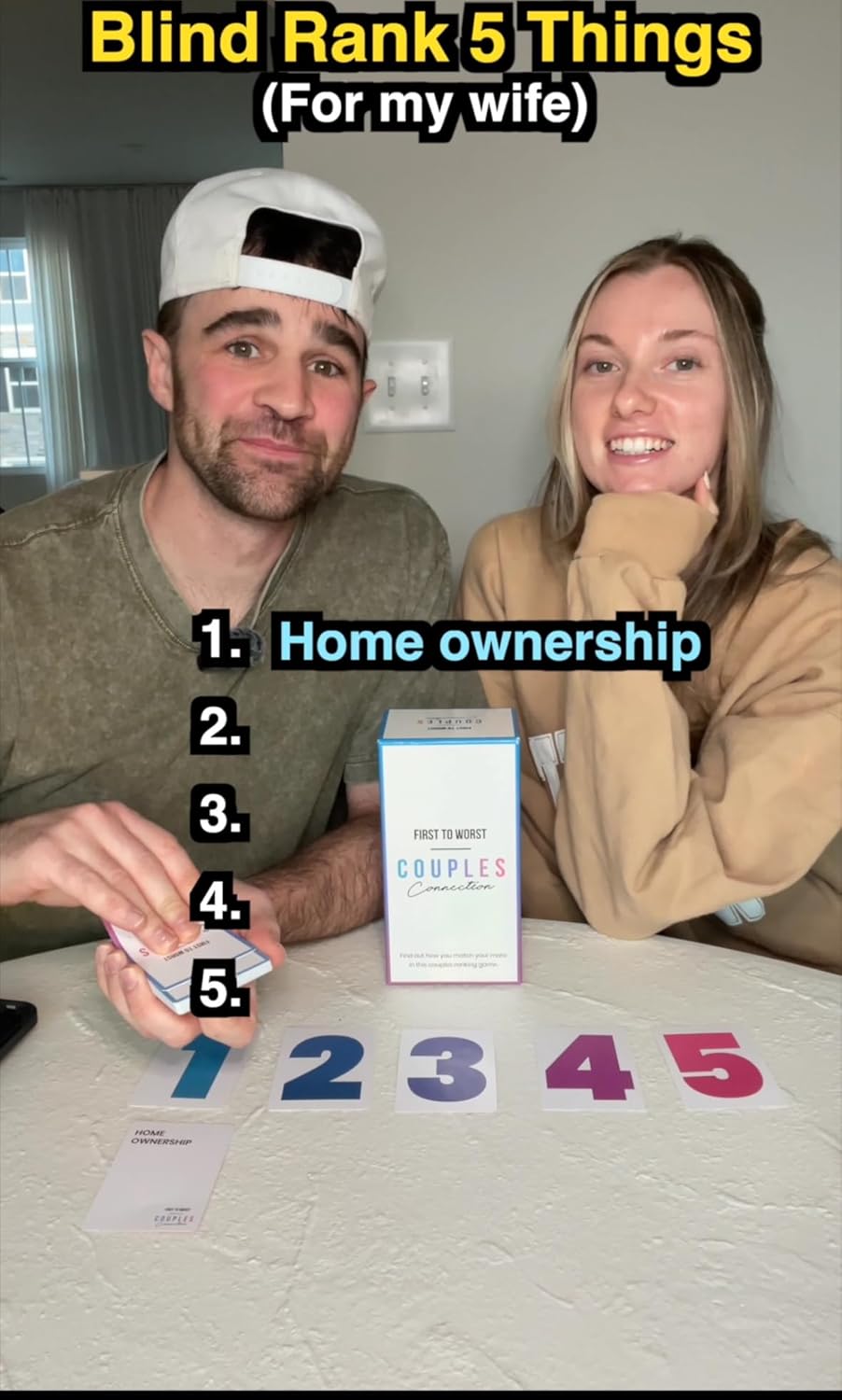 Couples Connection Party Game First To Worst
