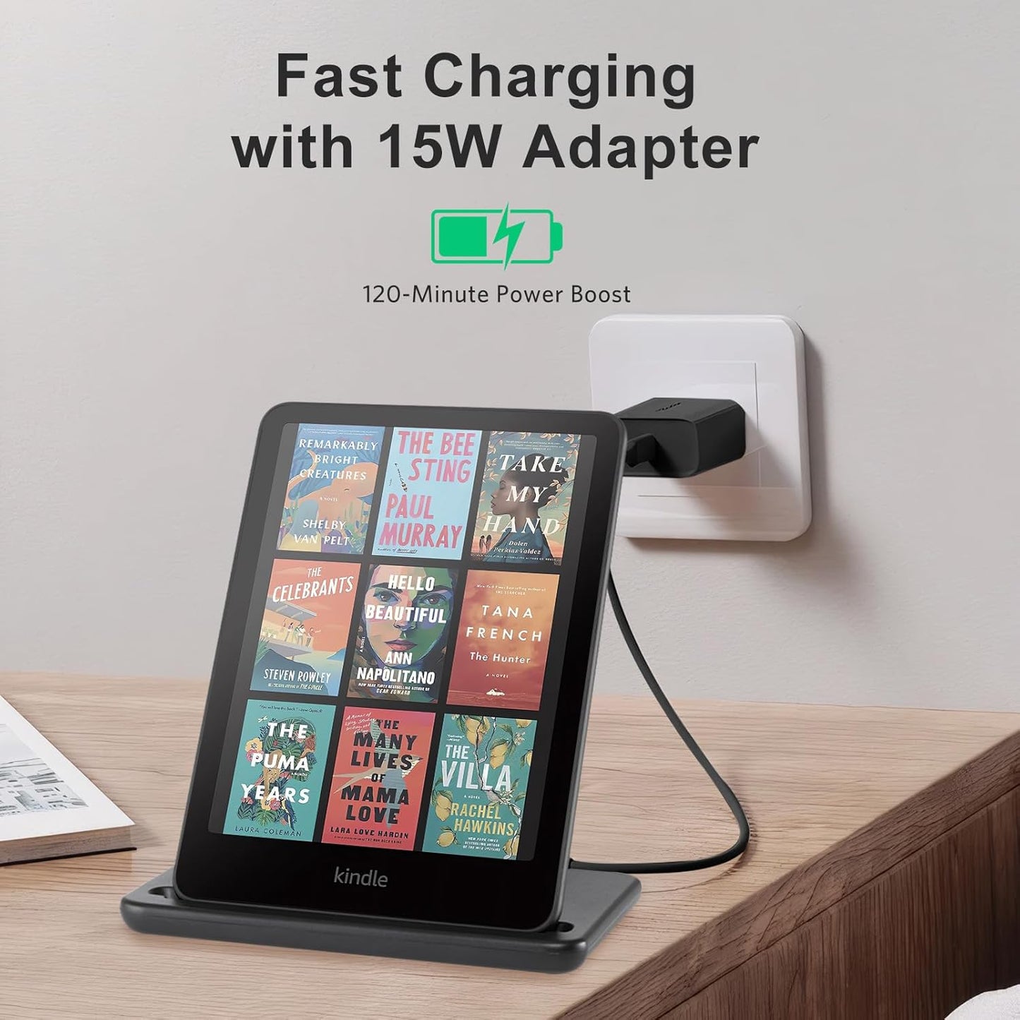 CoBak Wireless Charger Stand Compatible with iPhone & Kindle Colorsoft Signature Edition