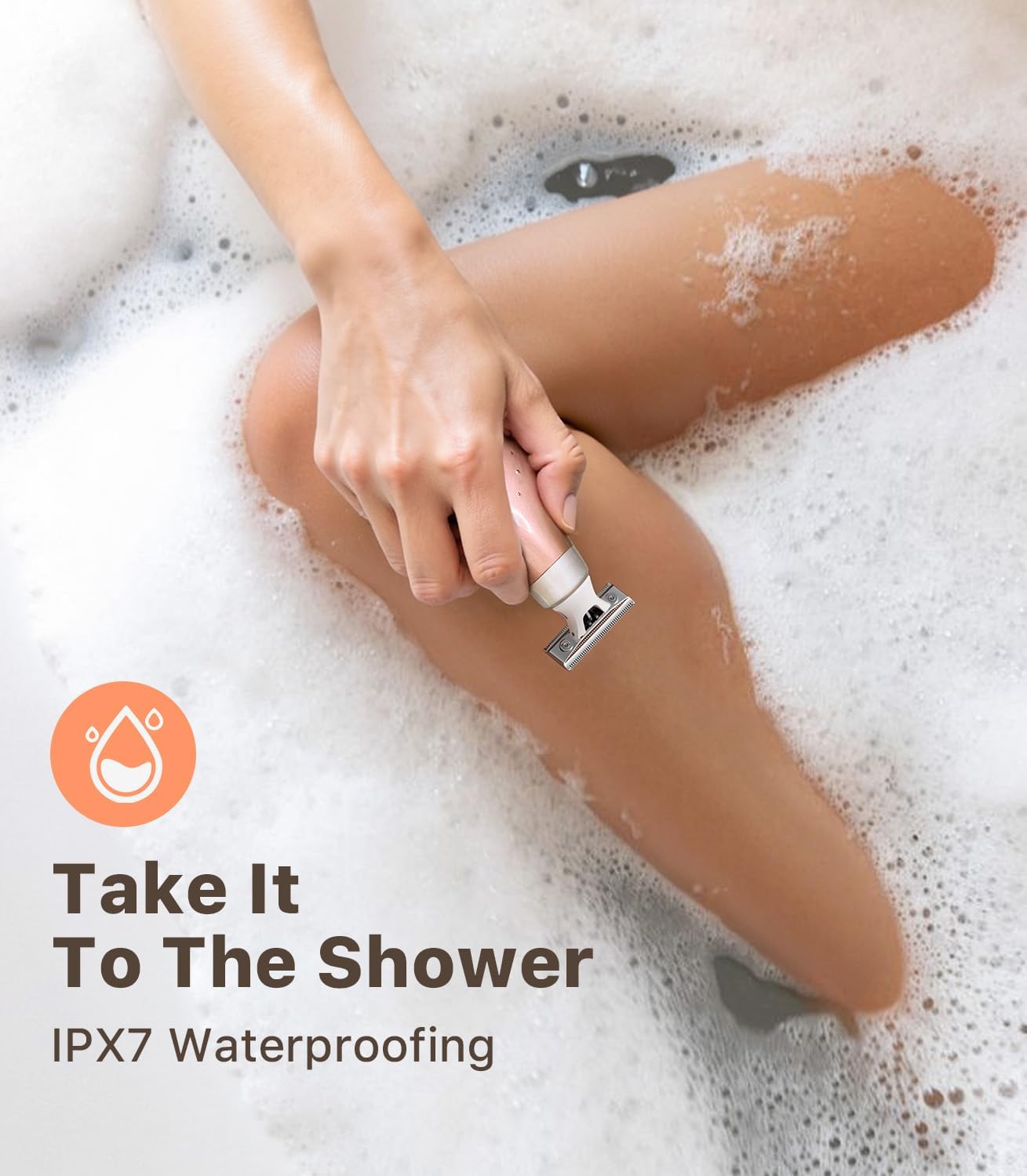 Mini Bikini Trimmer Portable Wet/Dry Shaver, Magnetic Blade, USB-C Rechargeable with Travel Case