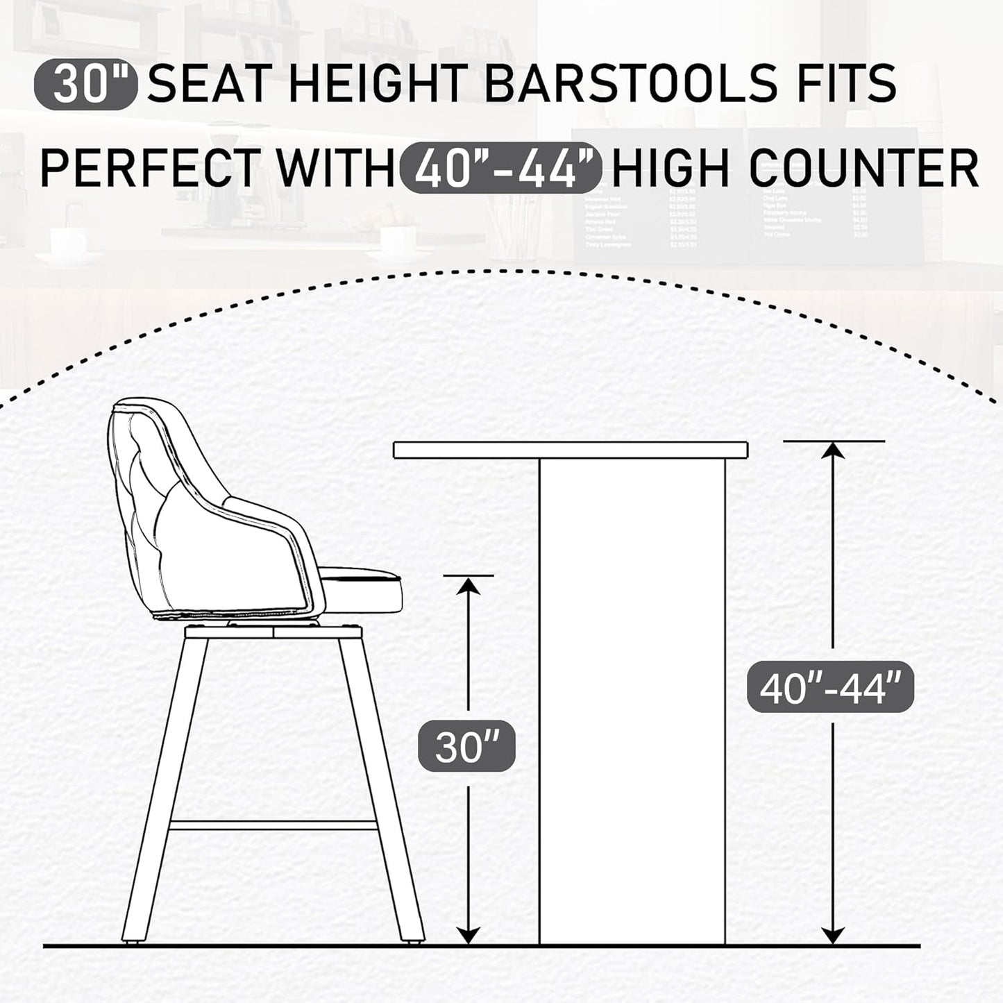 Bar Stools Set of 4