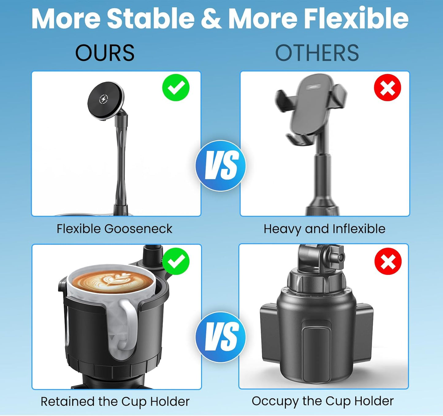 Magnetic Wireless Cup Phone Holder for Magsafe