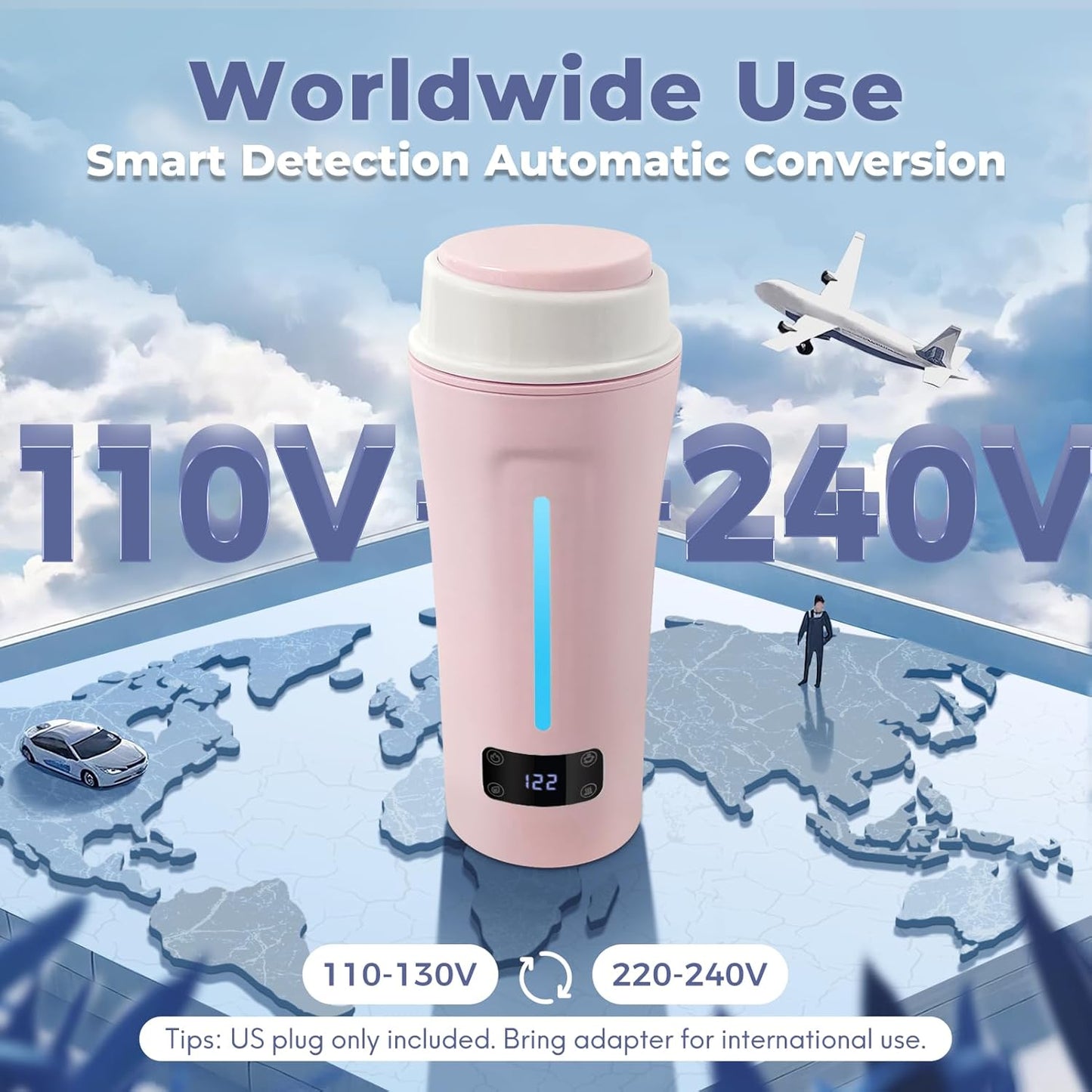 Portable Electric Kettle with LCD Display