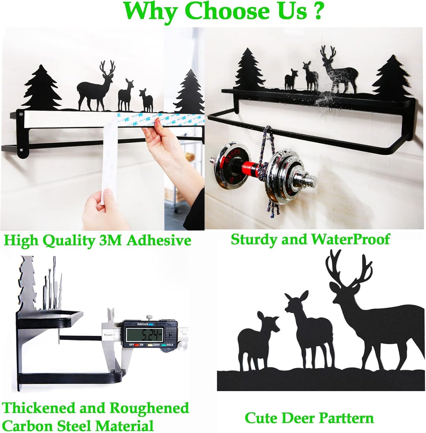 CuteHook Double Towel Bar