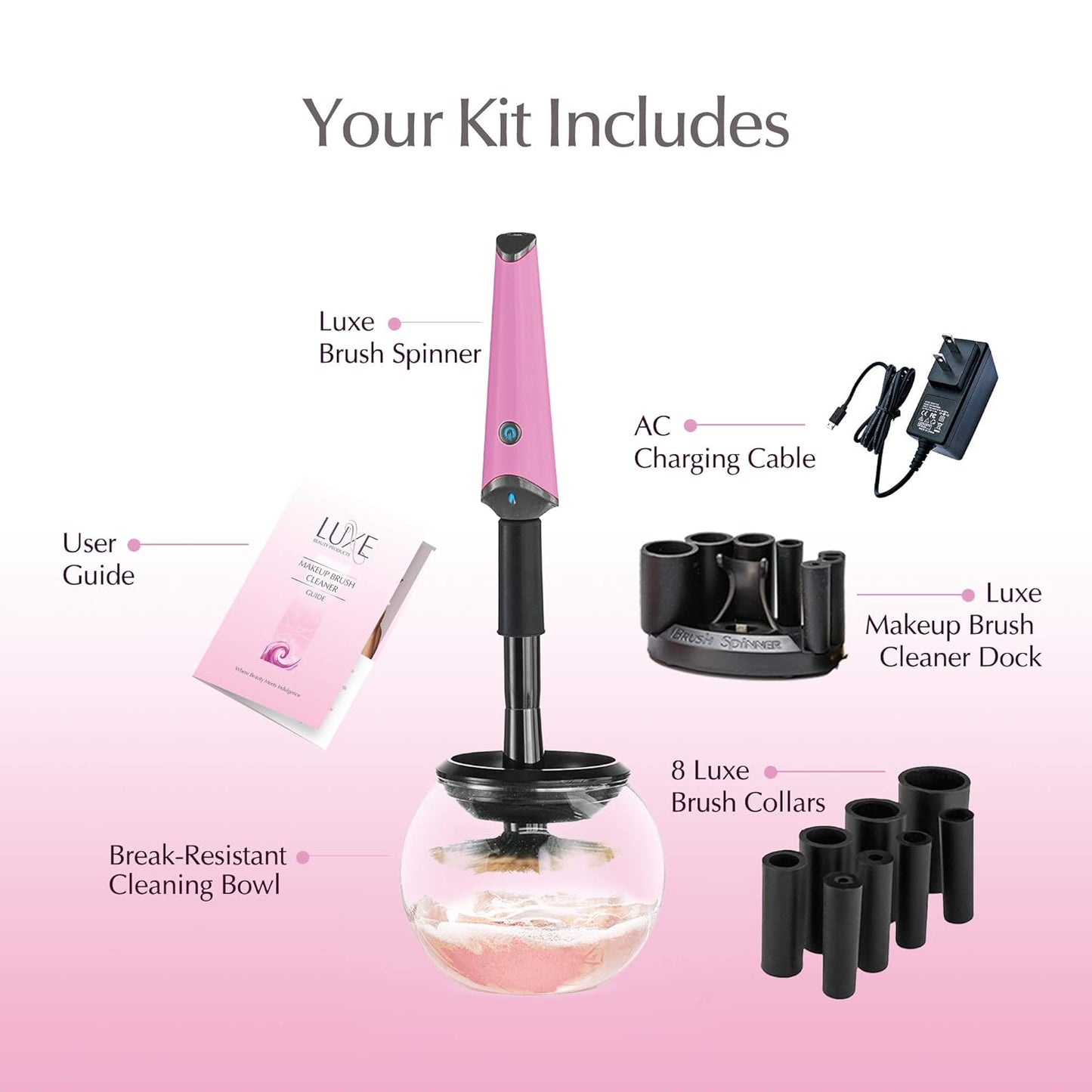 Luxe Electric Makeup Brush Cleaner