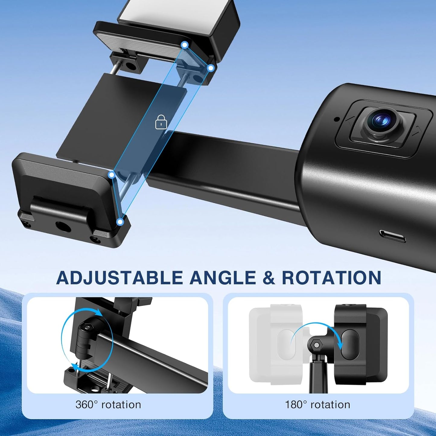 Auto Face Tracking Tripod 360° Rotating
