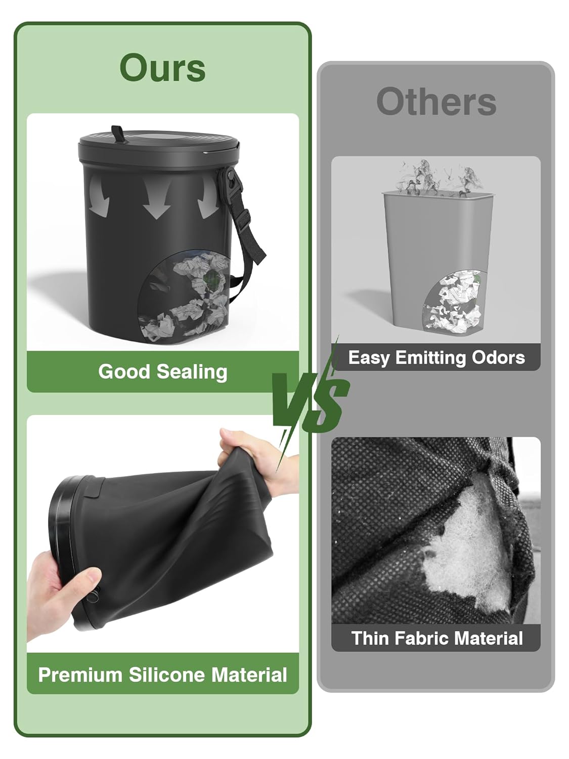 Leakproof Car Container (Storage or Trash)