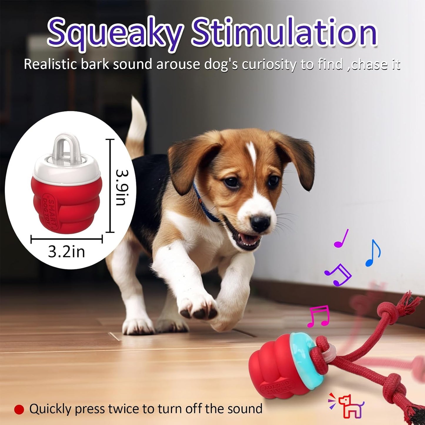 Motion Activated Interactive Dog Toy Rolling Ball