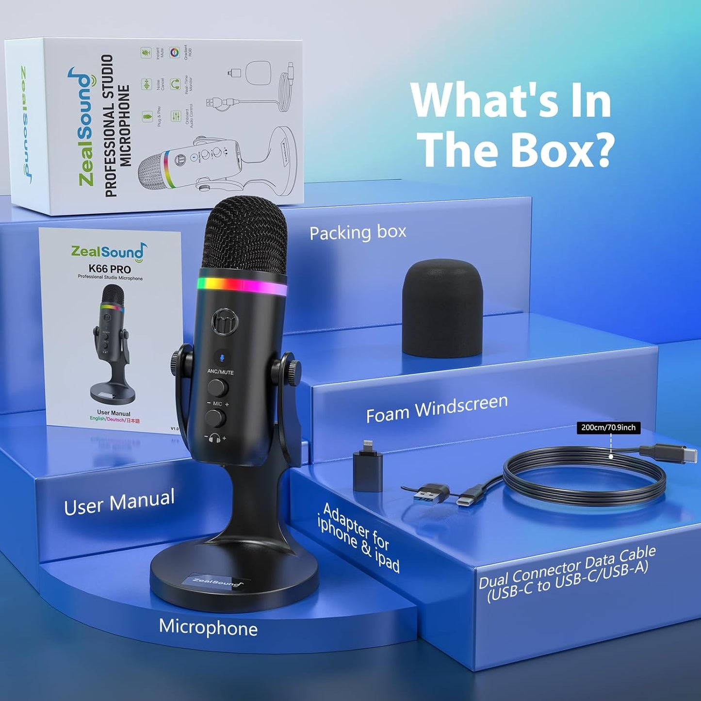 ZealSound USB Microphone