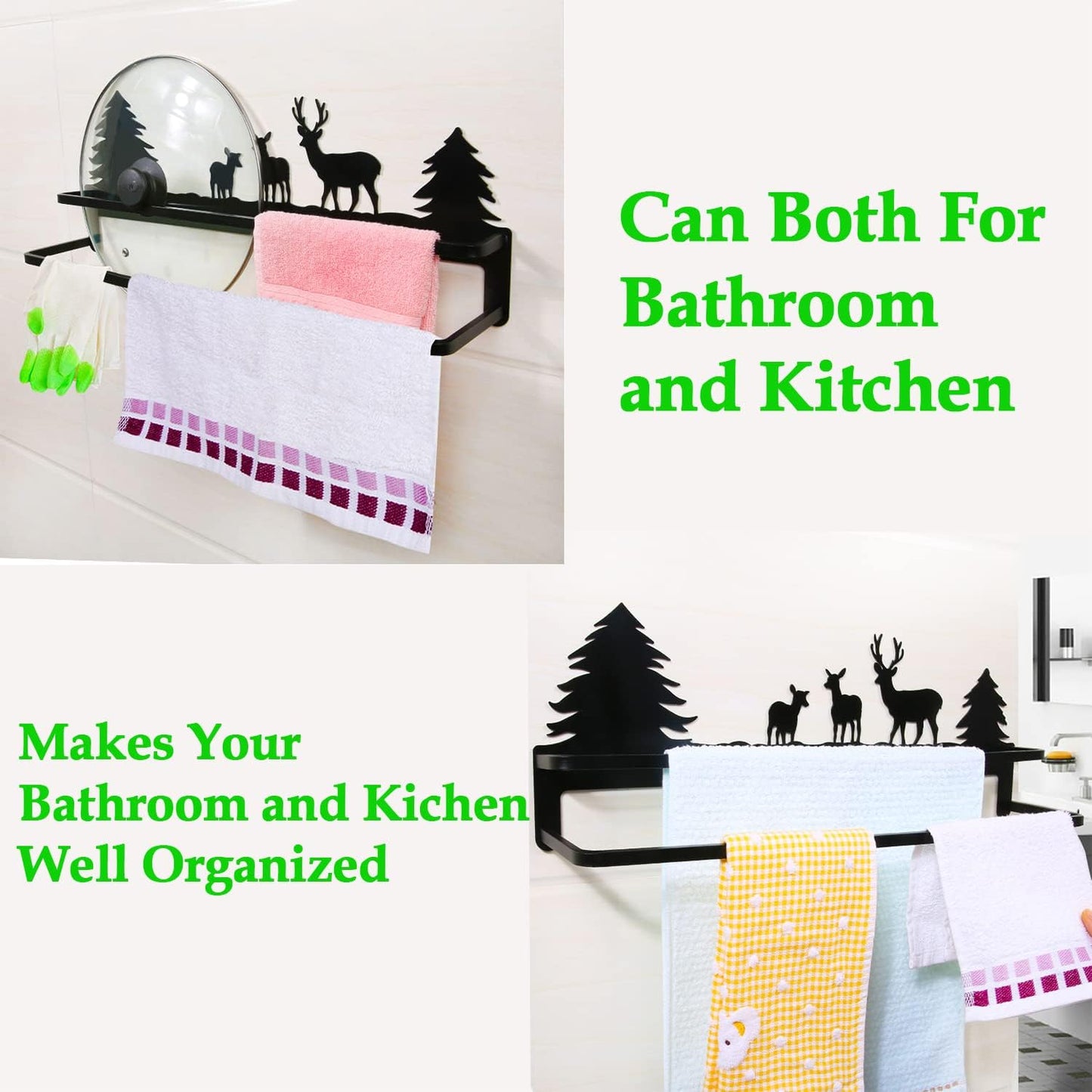 CuteHook Double Towel Bar