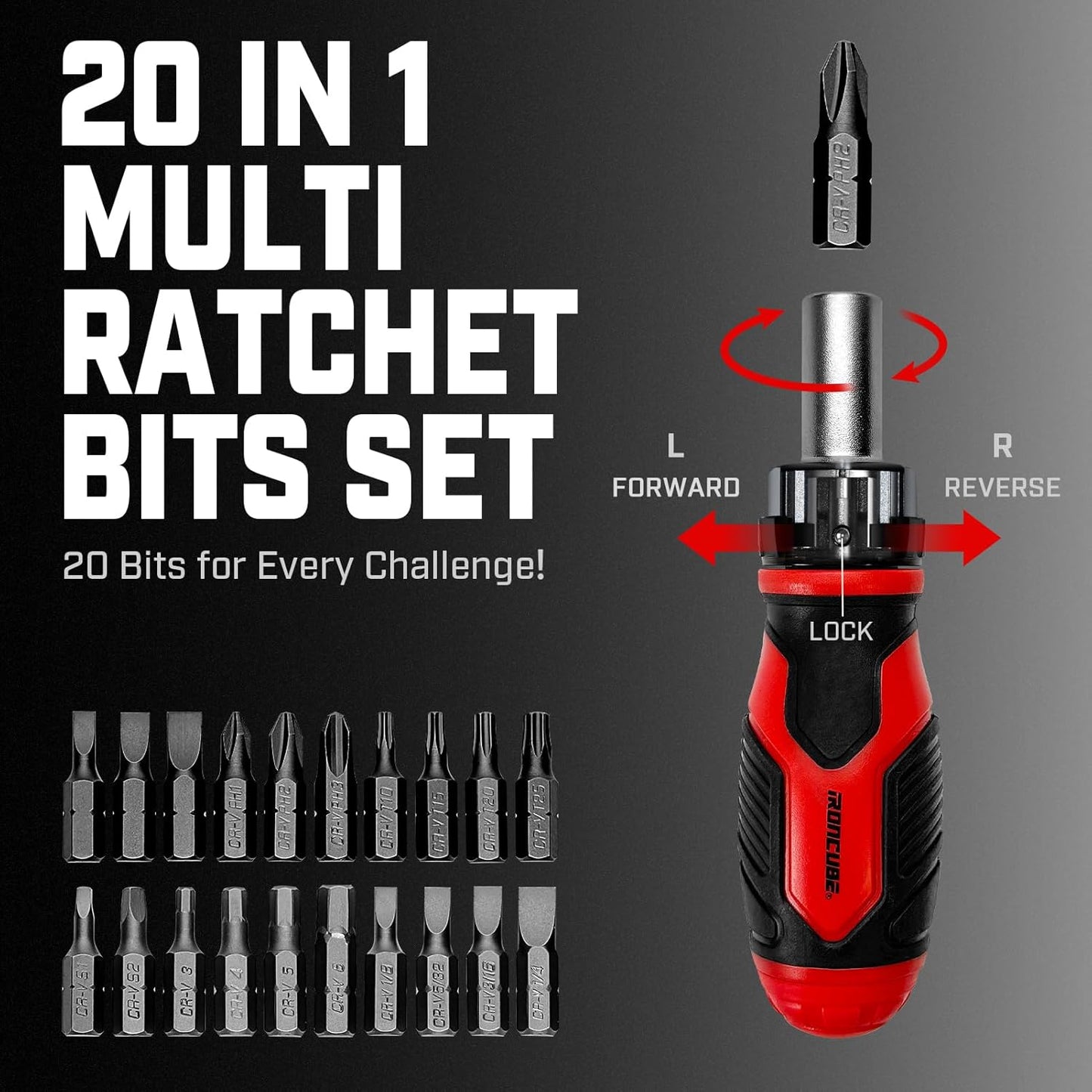 53-Piece Socket Ratchet Wrench Set