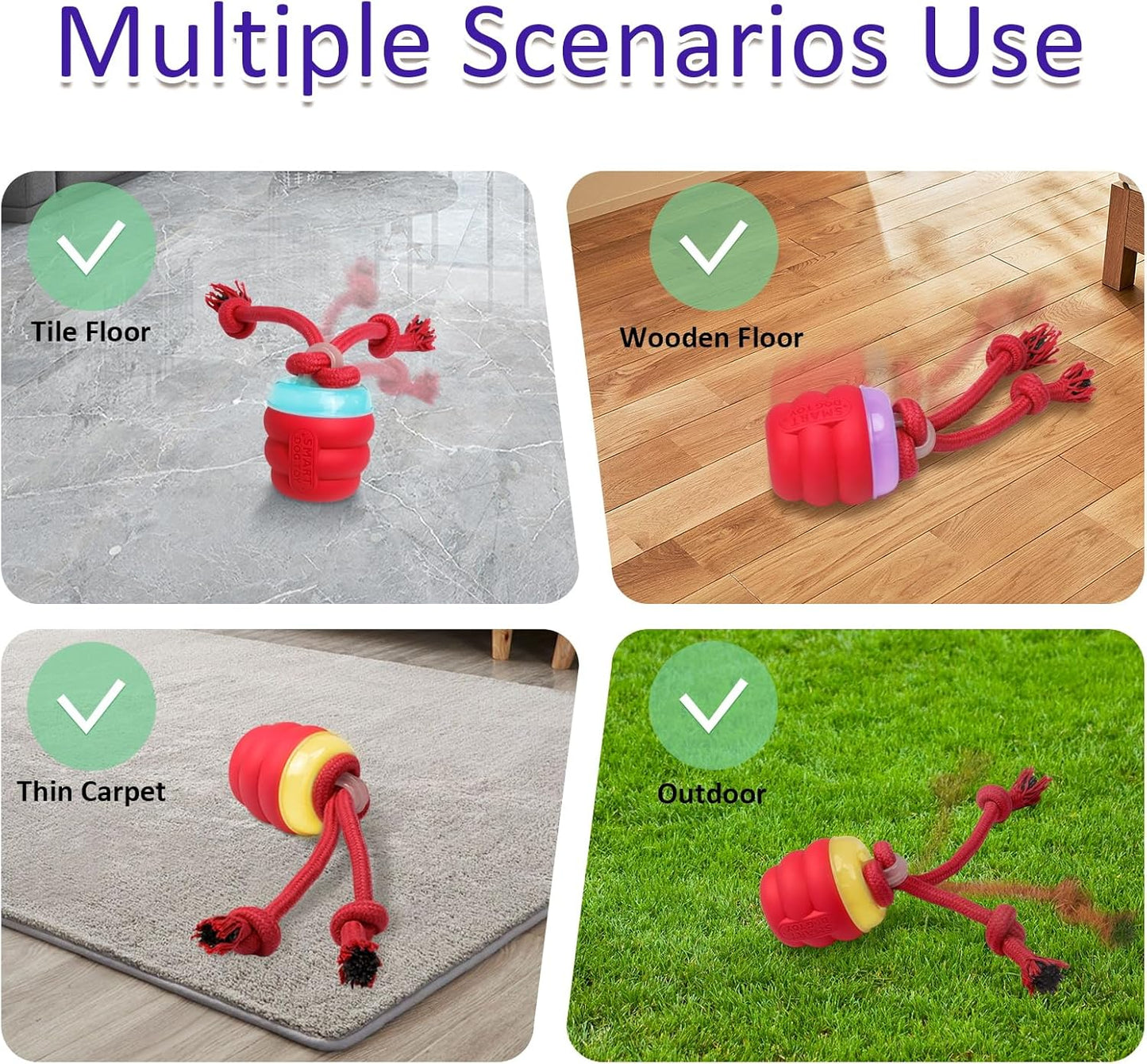 Motion Activated Interactive Dog Toy Rolling Ball