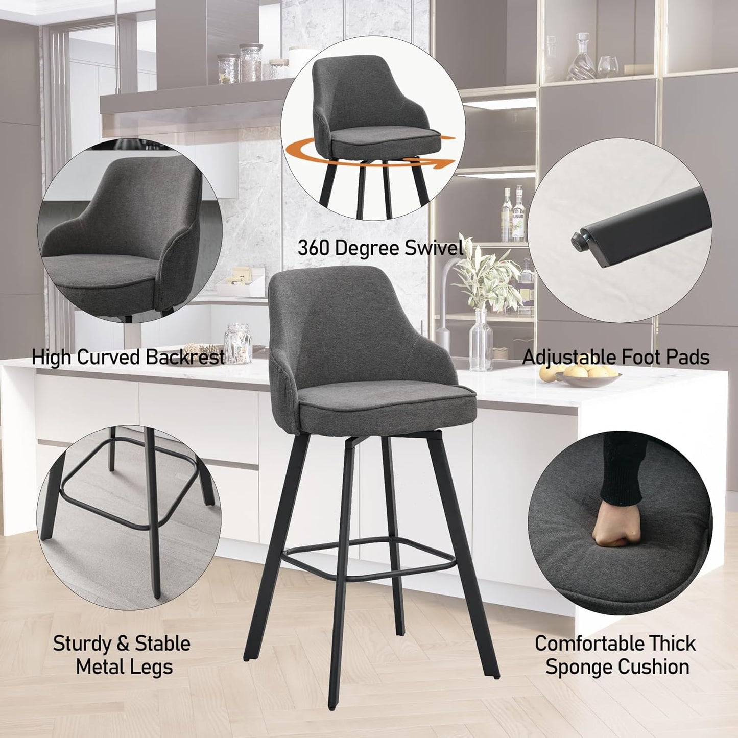 Bar Stools Set of 4