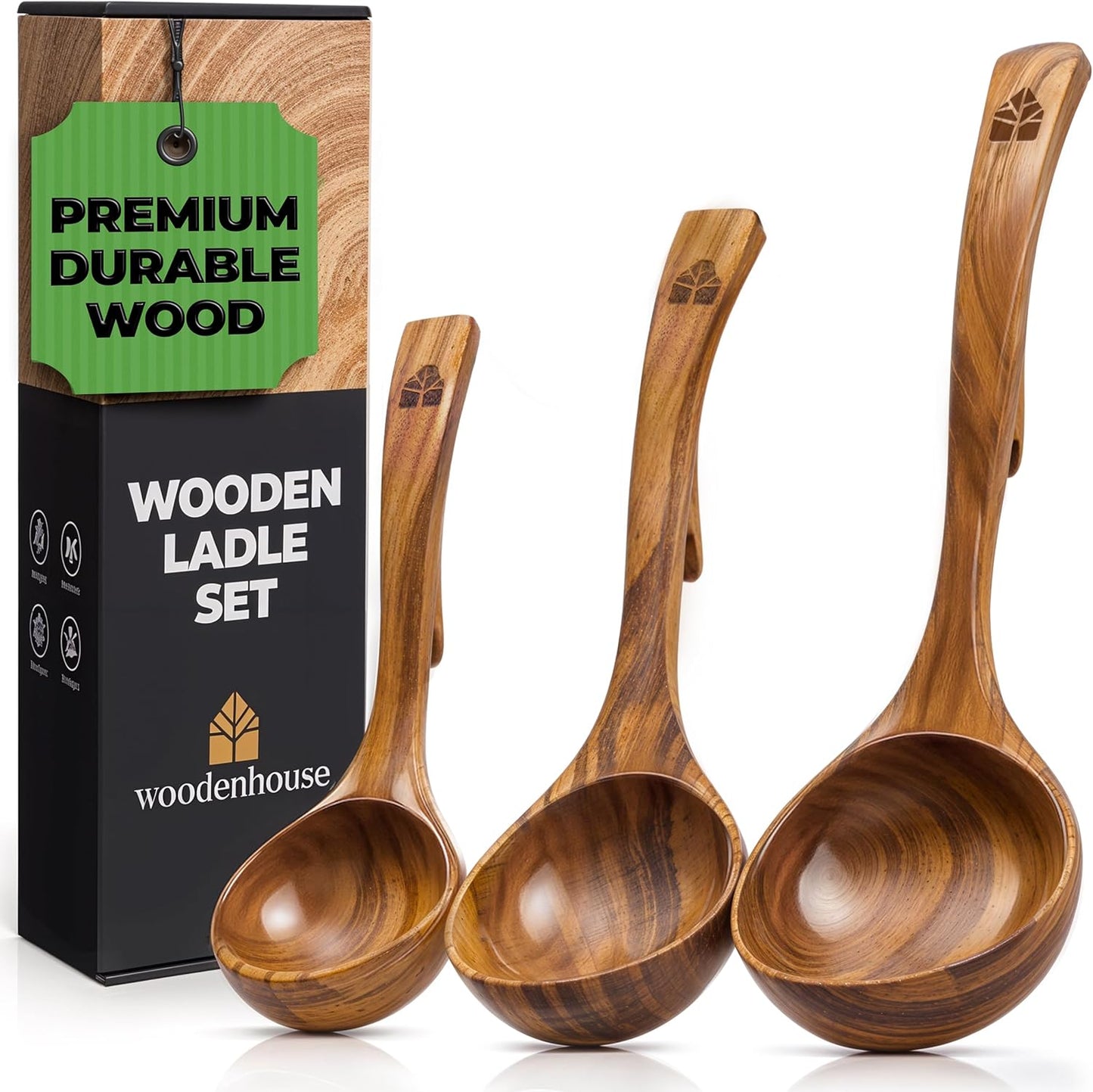 Non-Stick Wooden Spoon Set