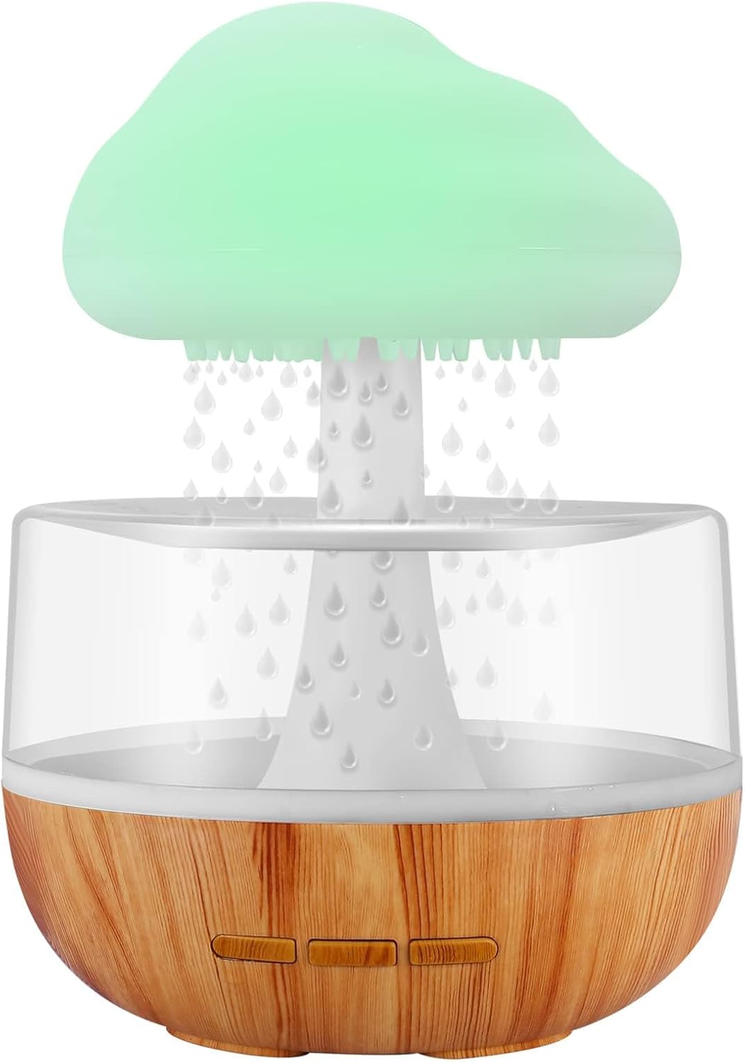 Zen Raining Cloud Night Light Essential Oil Diffuser Micro Humidifier