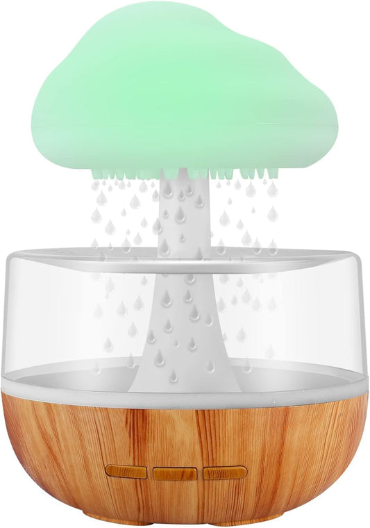 Zen Raining Cloud Night Light Essential Oil Diffuser Micro Humidifier