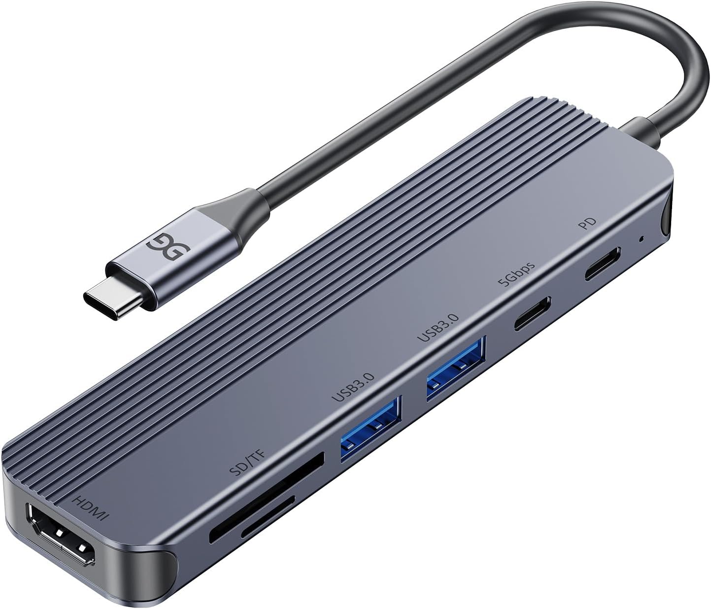 USB C Hub with 4K HDMI (7-in-1)