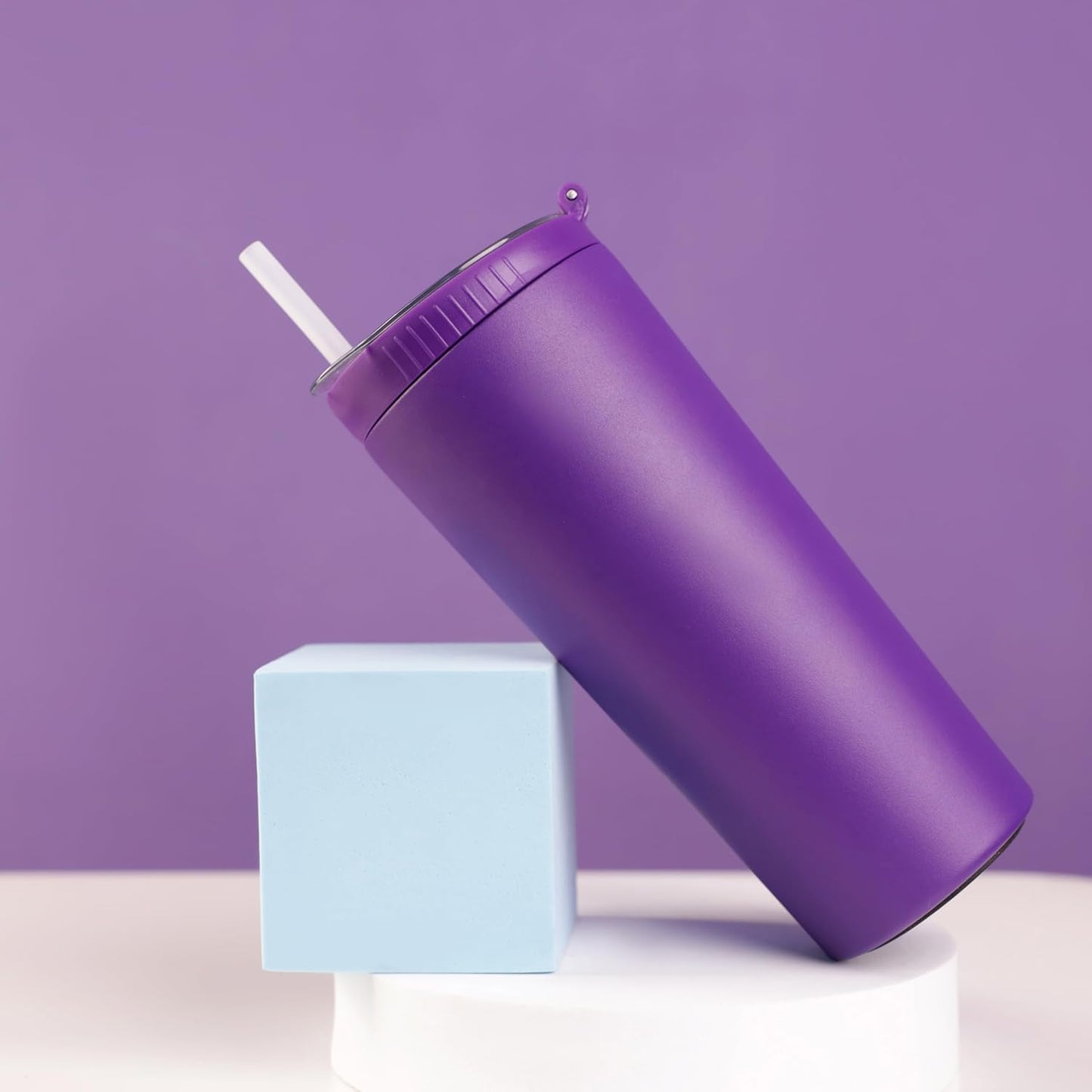 2-in-1 travel coffee mug, water bottle with snack cup