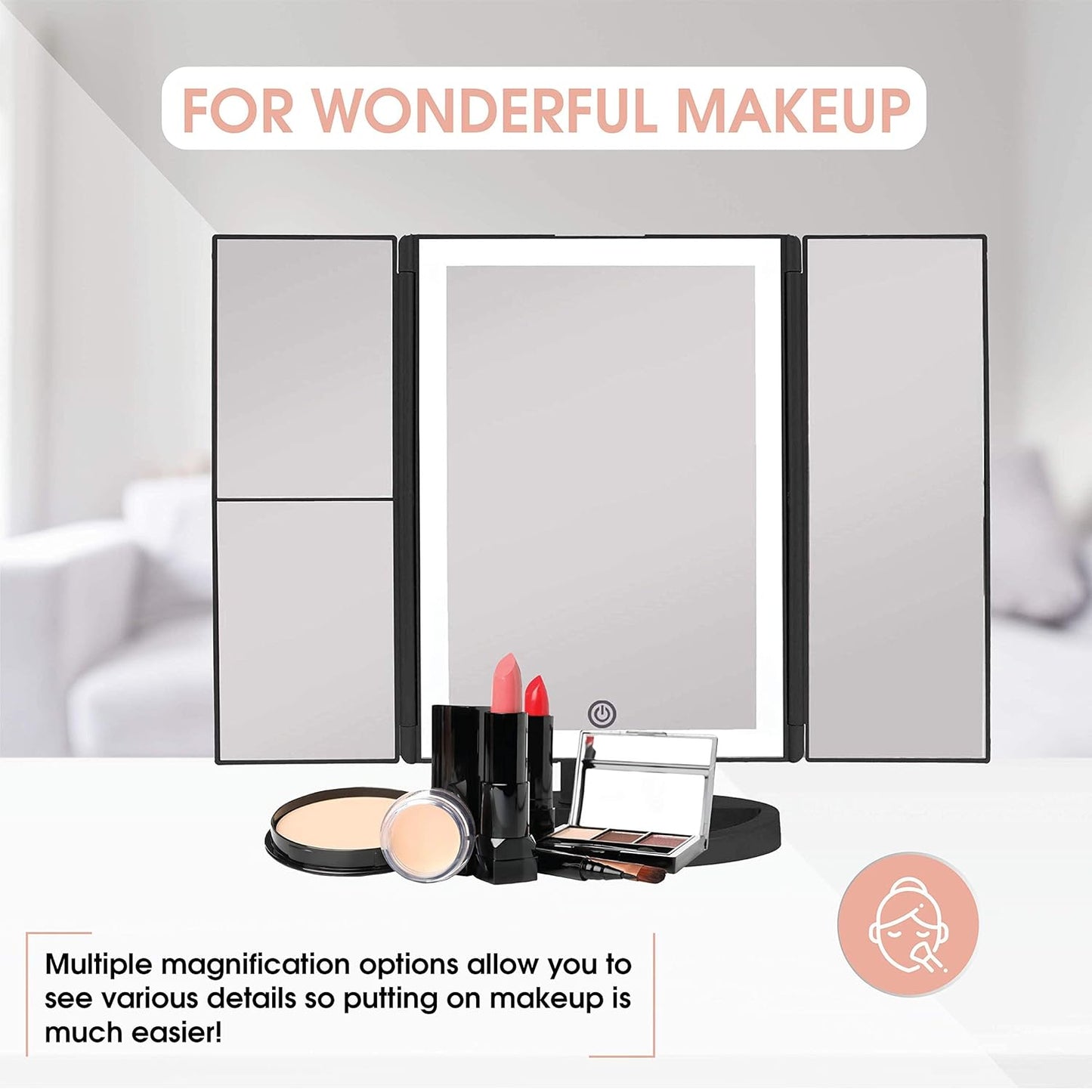 Backlit Makeup Vanity Mirror