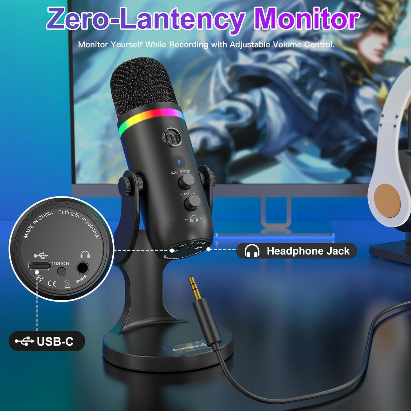 ZealSound USB Microphone