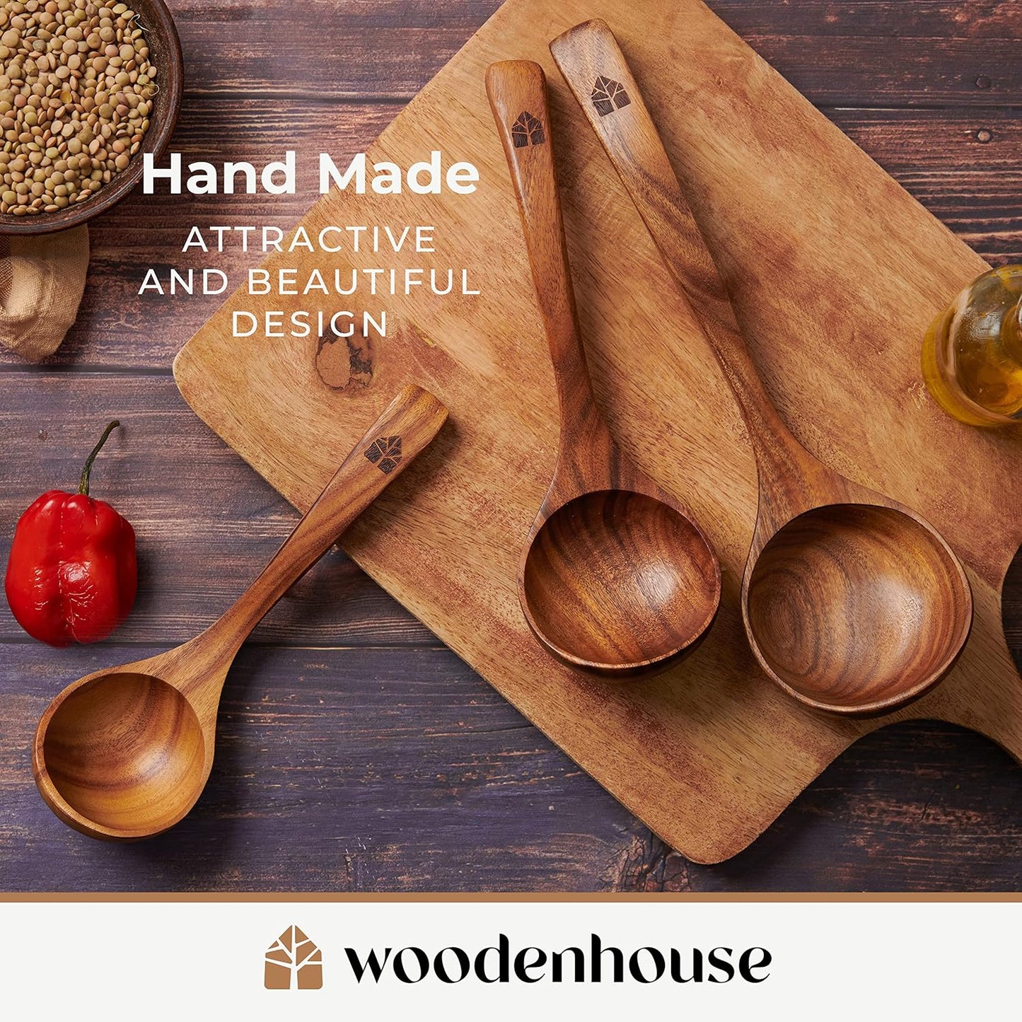 Non-Stick Wooden Spoon Set