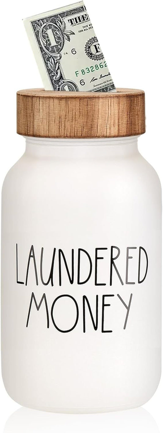 Funny Laundered Money Tip Jar Piggy Bank