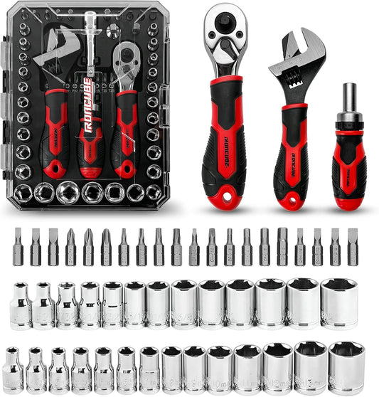 53-Piece Socket Ratchet Wrench Set
